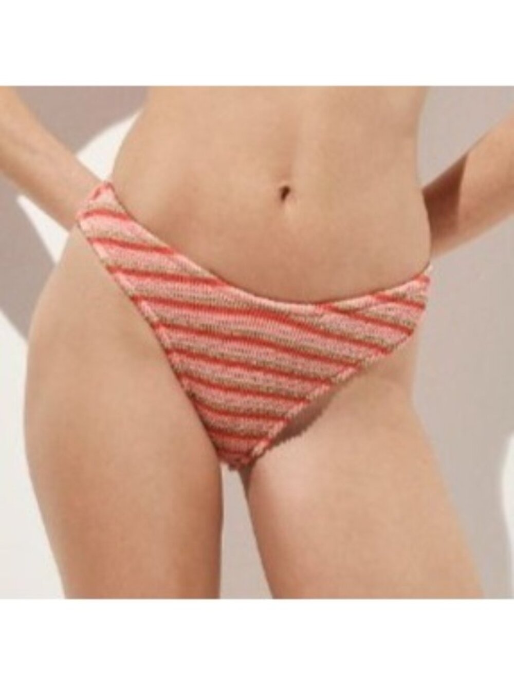 NWT J.Crew Sunny Metallic Scrunchie Bikini Bottom Sz S Jasmine Raspberry Swim